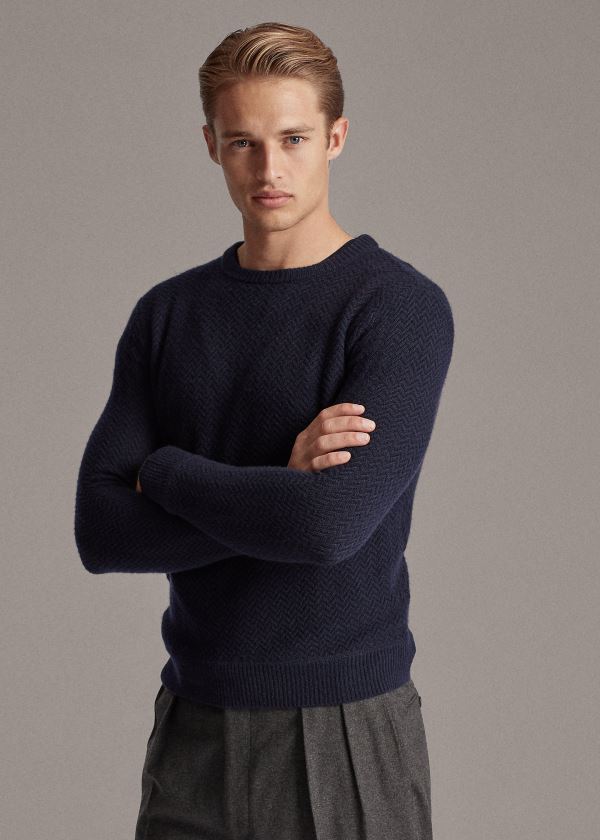 Suéter Ralph Lauren Cashmere Crewneck Homem 54627-LUYV